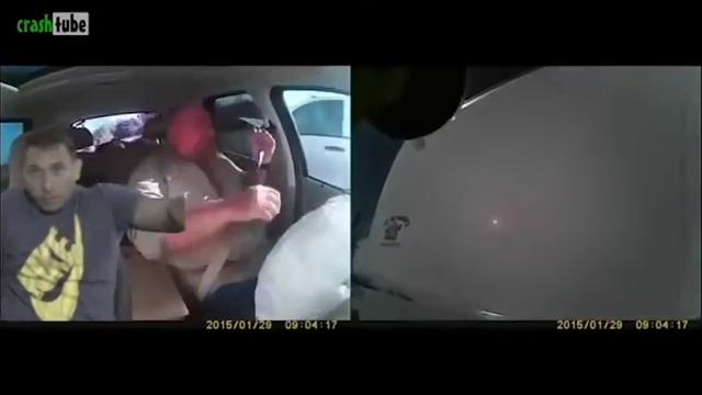 Car crash with camera inside!