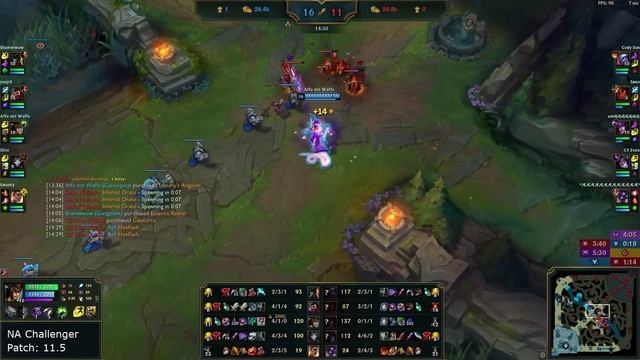 Cassiopeia Mid vs Syndra - NA Challenger 12412 Patch 11.5 Gameplay