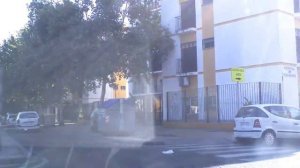 Sevilla, Spain: driving downtown and old town