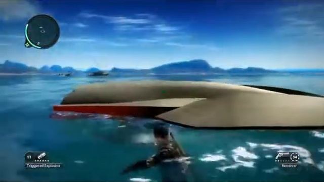 Just Cause 2 Powerboat brakes fail