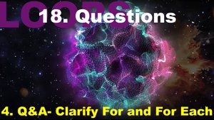 18.4. Q&A- Clarify For and For Each