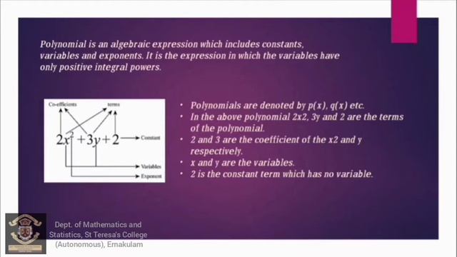 SCERT | Class 9 | Mathematics | Chapter 8 - Polynomials | Topic 1 - Algebra of measures