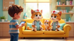 Три кота: Больница для зверей | Лечим животных вместе! Развивающая игра для детей