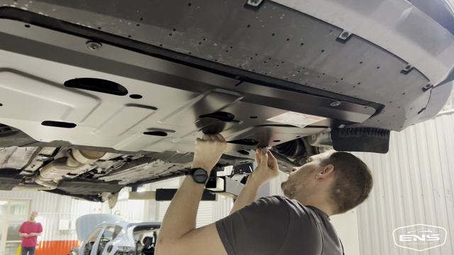 УСТАНОВКА ЗАЩИТЫ КАРТЕРА GEELY MONJARO в EN SERVICE