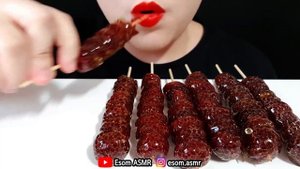 ASMR RASPBERRY CANDIED FRUITS TANGHULU 산딸기 탕후루 먹방 (EATING SOUNDS) NO TALKING MUKBANG クマイチゴ フルーツ飴