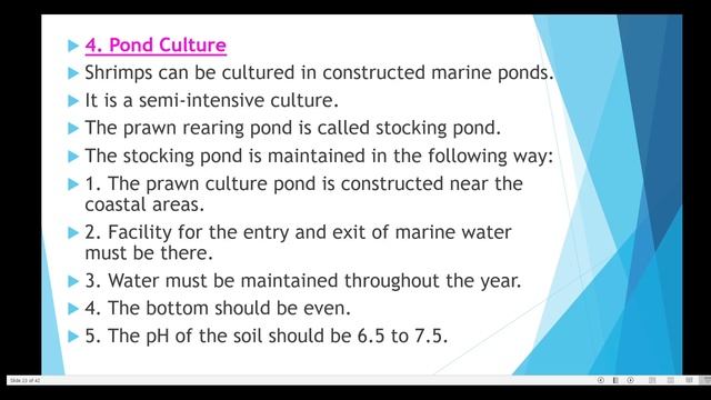 26. BSc 3/6 - Principles of Aquaculture - Unit 5 - Culture of Shrimp смотреть онлайн