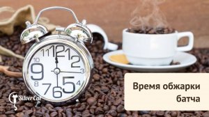 Время обжарки батча на ростерах Сильвер Кэт с загрузкой 60 кг зеленного кофе