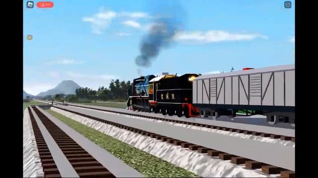 [Ro scale] train of thailand (alpha) steam locomotive DX50 mikado passing suncai padi смотреть онлайн