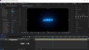 After Effects Tutorial | Neon Logo Animation Effect -(Saber)