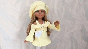 Мастер класс комплекта "Ракушка" крючком на куклу Паола Рейна