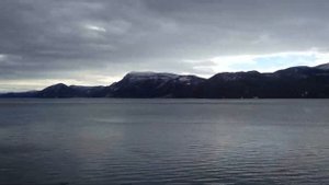 Норвегия из окна поезда