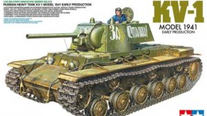 Распаковка Tamiya 1/35 35372 KV-1 Model 1941
