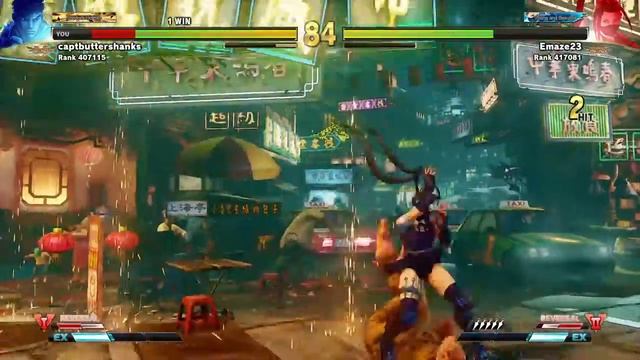 STREET FIGHTER V tournament 1 14 2019  Captnbuttershanx vs Emaze1987 R2