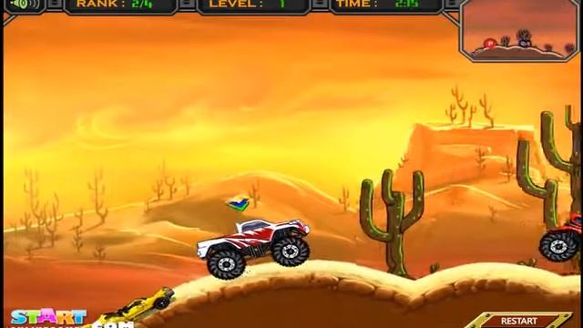 Мультики про джипы Гонки на Монстр Трак Машинках Мультики про машинки Мультики для детей смотреть онлайн