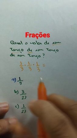 Frações #matemática #shorts #youtubeshorts