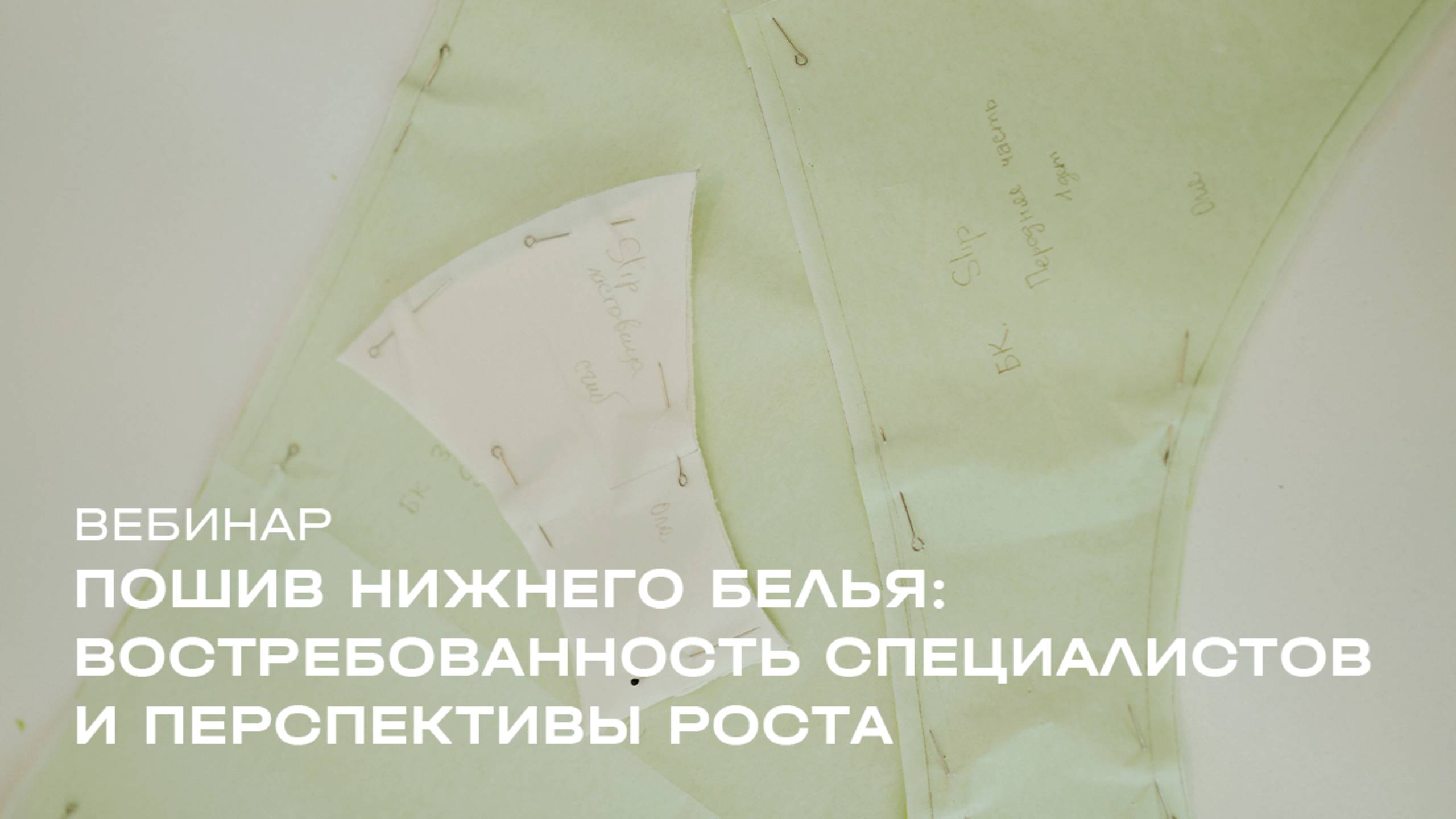 Вебинар «Пошив нижнего белья: востребованность специалистов и перспективы роста»