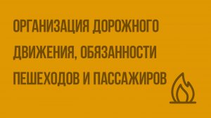 Организация дорожного движения, обязанности пешеходов и пассажиров. Видеоурок по ОБЖ 8 класс