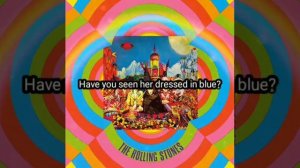 The Rolling Stones - She's Like A Rainbow (lyric video)