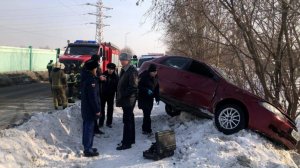 В Кемеровской области машина в полете сбила людей