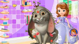 Принцесса София ухаживает за кроликом /Princess Sofia cares for the rabbit