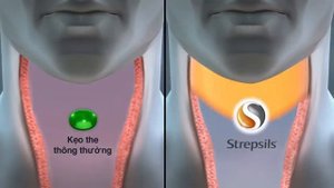 STREPSILS ORANGE   Viên ngậm Strepsils vị cam cùng Vitamin C