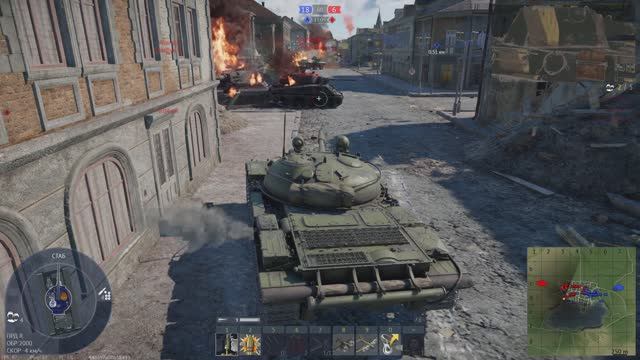 Танковые сражения - 4 танки т-62 и т-10