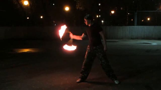 Мой первый обжиг Fire Nunchaku