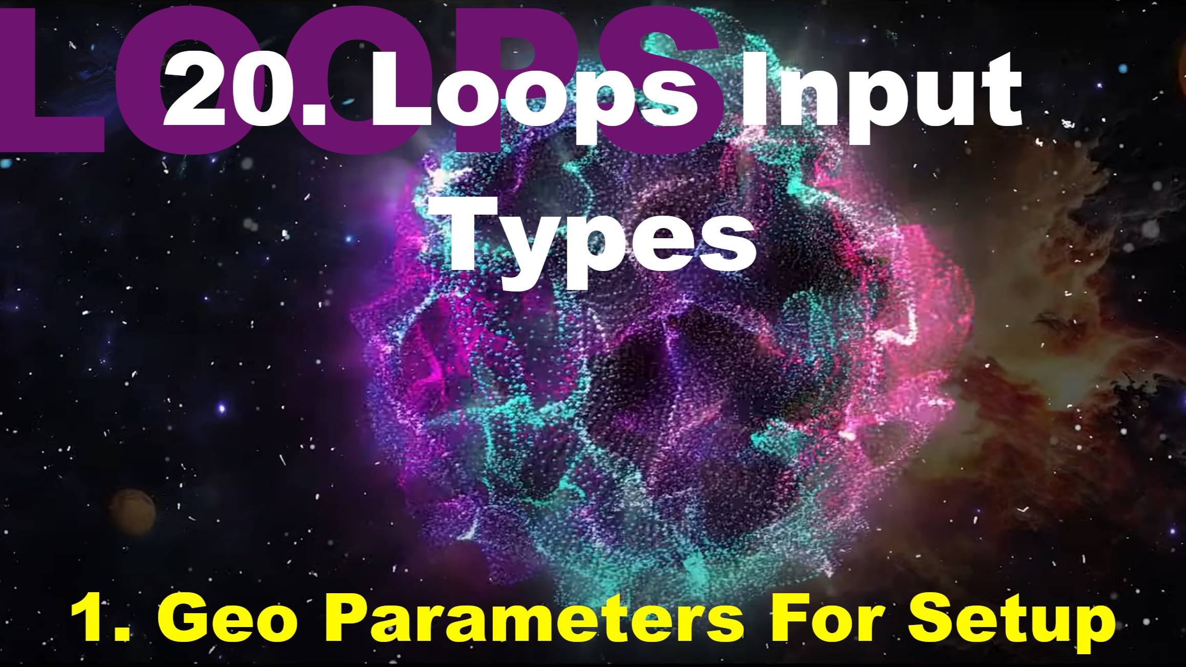 20.1. Geo Parameters For Setup