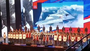 «Армия России» Сводный хор: «Пересвет», «Примавера», хор ОмГУ, хор кадет, солист Вячеслав Дюднев