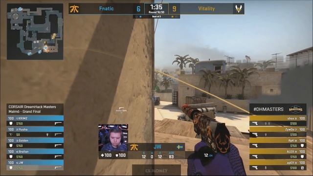 FULL MATCH FNATIC vs VITALITY | MAP 3 GRAND FINAL | #DREAMHACK MASTERS MALMO 2019 смотреть онлайн