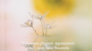 "В РОССЫПЯХ ЗВЁЗДНОЙ, ХРУСТАЛЬНОЙ РОСЫ"- ПОЭТ НИНА ИГНАТОВА