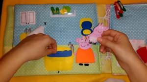 Развивающая книжка "Свинка Пеппа"#Quiet book#Developing book Peppa Pig