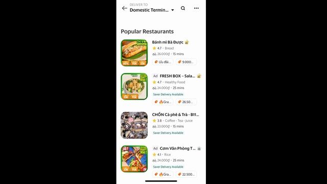 GRAB Vietnam🛺 Cars Bikes FOOD Delivery📦Saigon 2024🇻🇳 смотреть онлайн