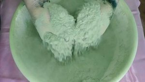 ASMR Soft BAKING SODA 💚Green💚 Sleep Aid | Satisfying Crunchy Crumble | Хрустка сода Хрустящая сода