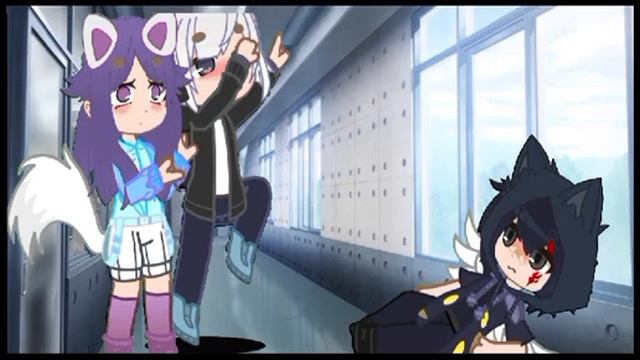 Любовь с первого взгляда (Йоши + Кошка Лана) #gacha #гачаклуб #кошкалана #йошимурачи #улей