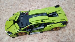 Обзор Ламборджини из ЛЕГО конструктора (Илья 8 лет). ЛЕГО машина.