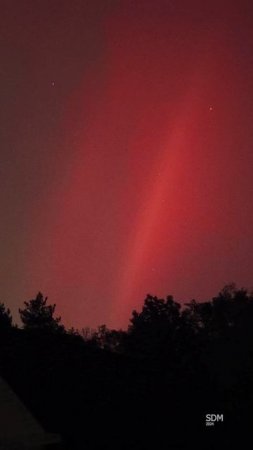 Северное сияние в тульской области #природа #northernlights #northernlightsmagic