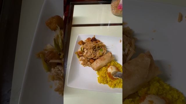 Mixing Pad Thai  yellow rice  Nasi Campur ASEAN