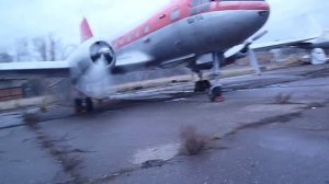 Ил-14Т "Пингвин" попытка запуска левого