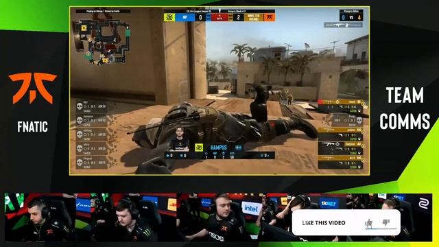 FNATIC FUNNY VOICE COMMS ALEX BARKING | NIP vs FNC | CSGO EPL Season 15