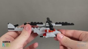 Собираем вертолёт из конструктора QBRIX KIDS - детские конструкторы с видеоинструкцией