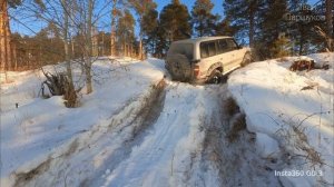Заезд в горочку на Тойота Ленд Круизер 80 и УАЗ Патриот