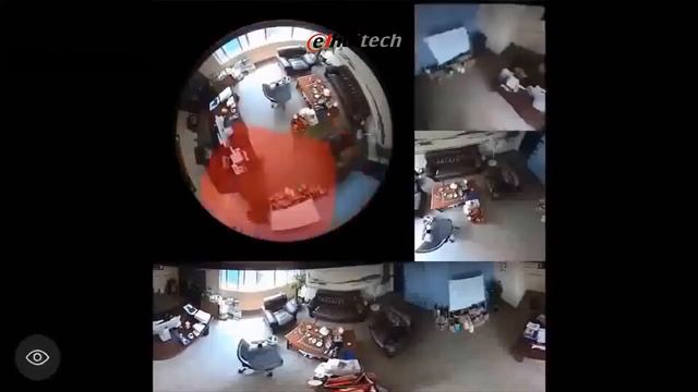 Dehuitech 360 degree 1.3MP 960P panoramic fisheye wifi camera Support 128GB TF card max смотреть онлайн