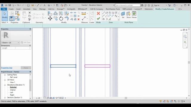 Parametric Windows Family - Revit Tutorials