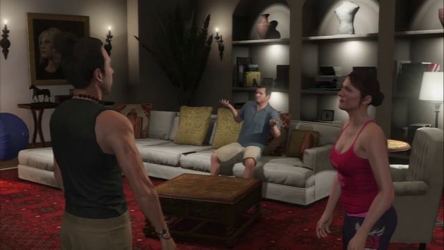 Grand Theft Auto V - Did Somebody Say Yoga?: Fabian, Amanda & Michael Yoga "Whoremonger" Cutscene смотреть онлайн