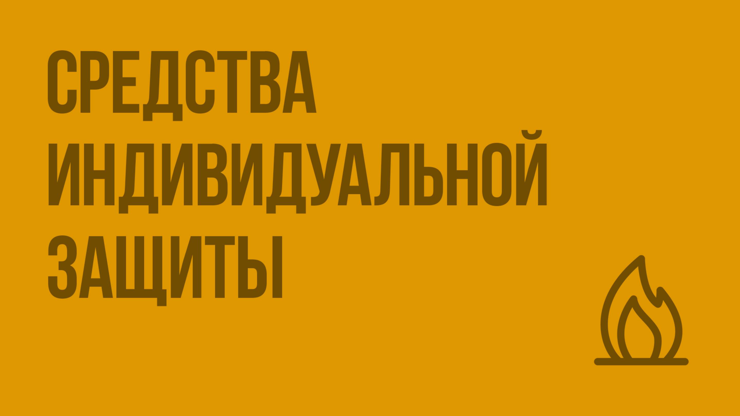 Средства индивидуальной защиты. Видеоурок по ОБЖ 10 класс