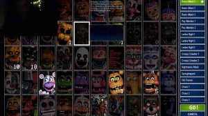 Fnaf 7 (Первое видео) 30/20 50 Аниматроников FNAF ULTIMATE CUSTOM NIGHT