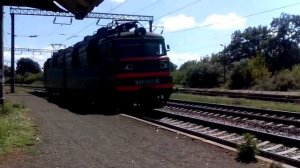 ВЛ80Т-1276 резервом, платформа Знаменка-2