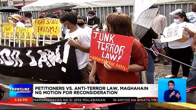 Petitioners vs. Anti-Terror Law, maghahain ng motion for reconsideration смотреть онлайн