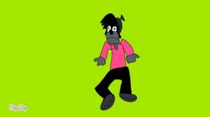 Футаж Волк бежит со страхом